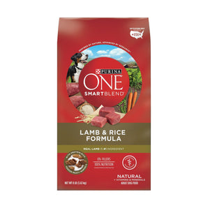 Purina ONE Dry Dog Food Lamb and Rice Formula Bag