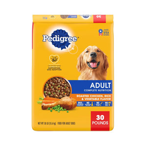 Pedigree Adult Dry Dog Food Roasted Chicken, Rice & Vegetable.