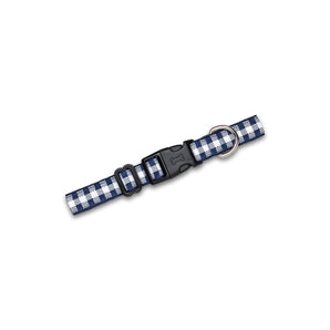 Dog Collar - Picnic Plaid (Navy)