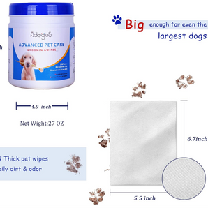 Pet Wipes with free cotton swabs